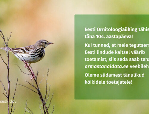 Eesti Ornitoloogiaühing tähistab täna 104. aastapäeva